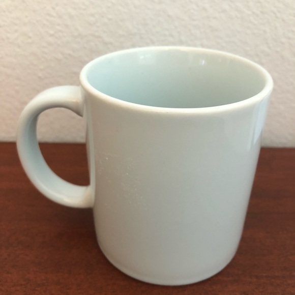 Vintage Otagiri Cat in Window Blue Mug Floral - Picture 2 of 5